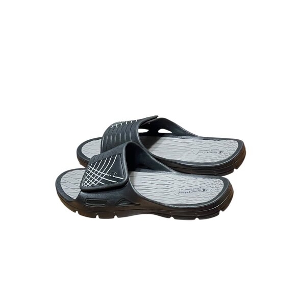 Champion Other - Champion Sport Comfort Slides Black/Gray Mens Size 15 Open Toe Sandals Non-Marki
